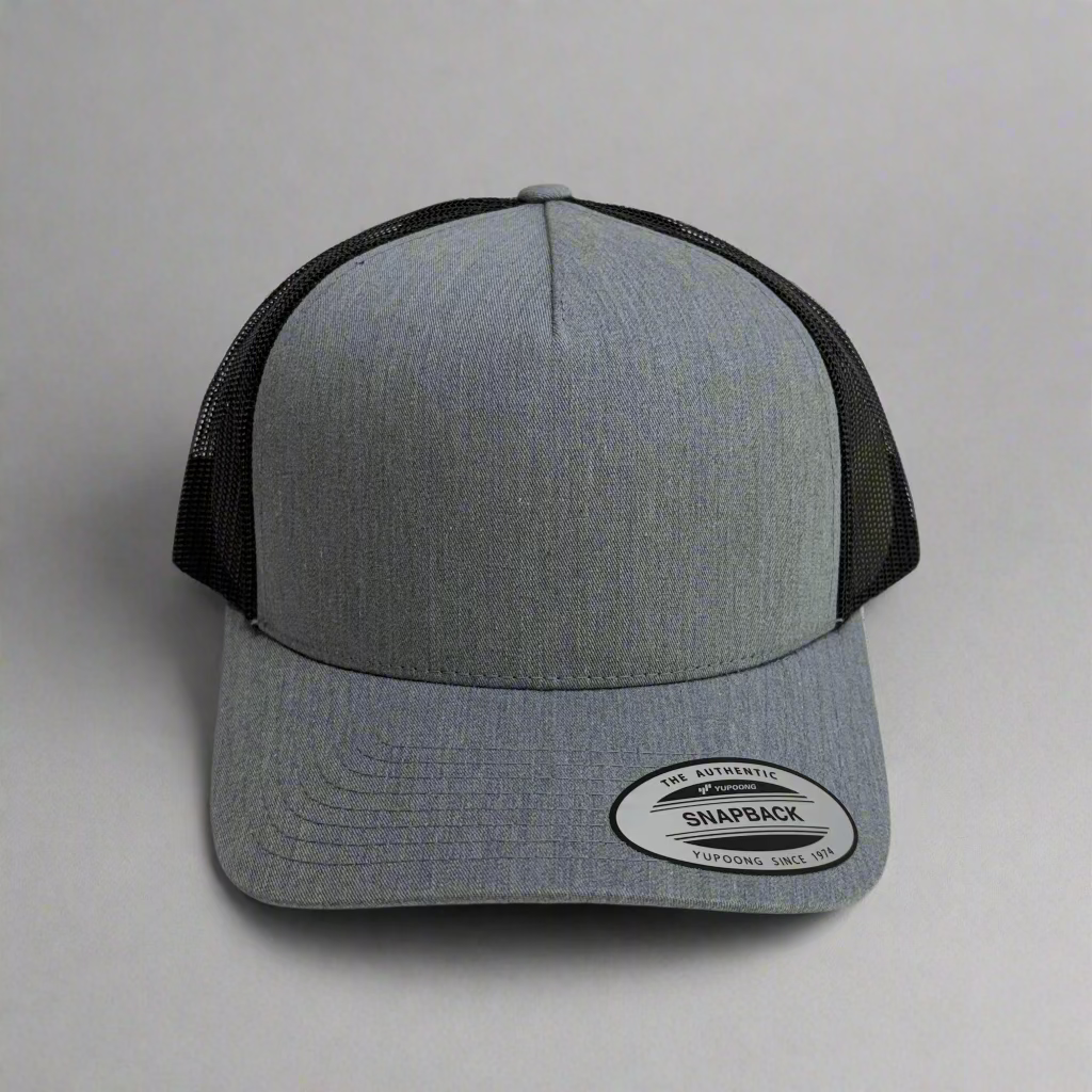 Yupoong Gray with black mesh back