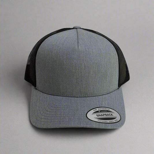 Yupoong Gray with black mesh back
