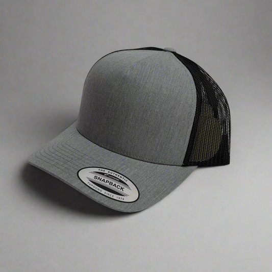 Yupoong Gray with black mesh back