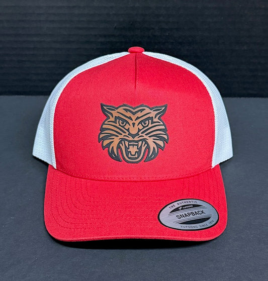 Yupoong Snapback Red with White Mesh Back-Bearcat