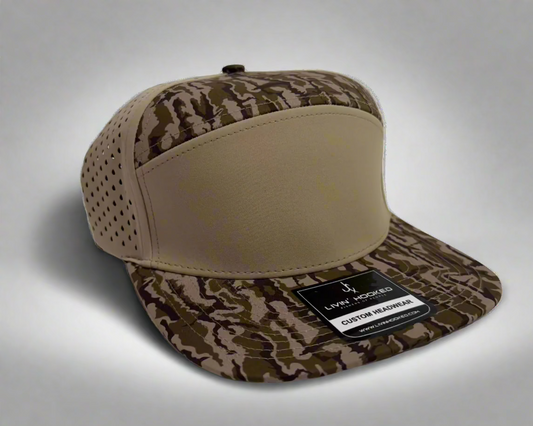 Livin' Hooked Camo 7 Panel Hat