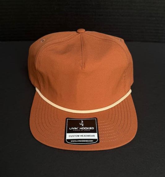 Livin' Hooked Burnt Orange Rope Hat