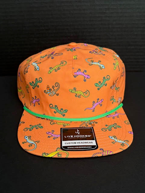 Livin' Hooked Tropical Gecko Rope Hat