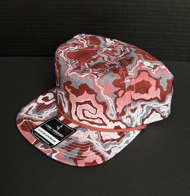 Livin' Hooked Maroon and Gray Rope Hat