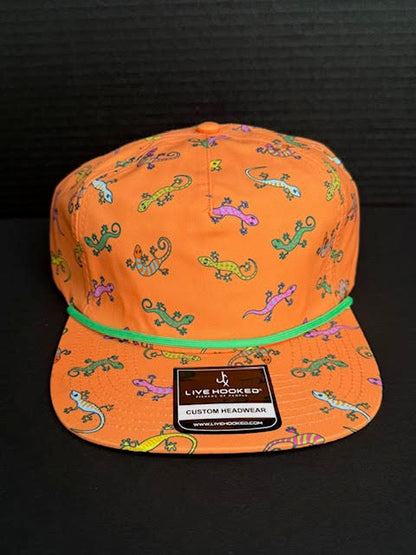 Livin' Hooked Tropical Gecko Rope Hat